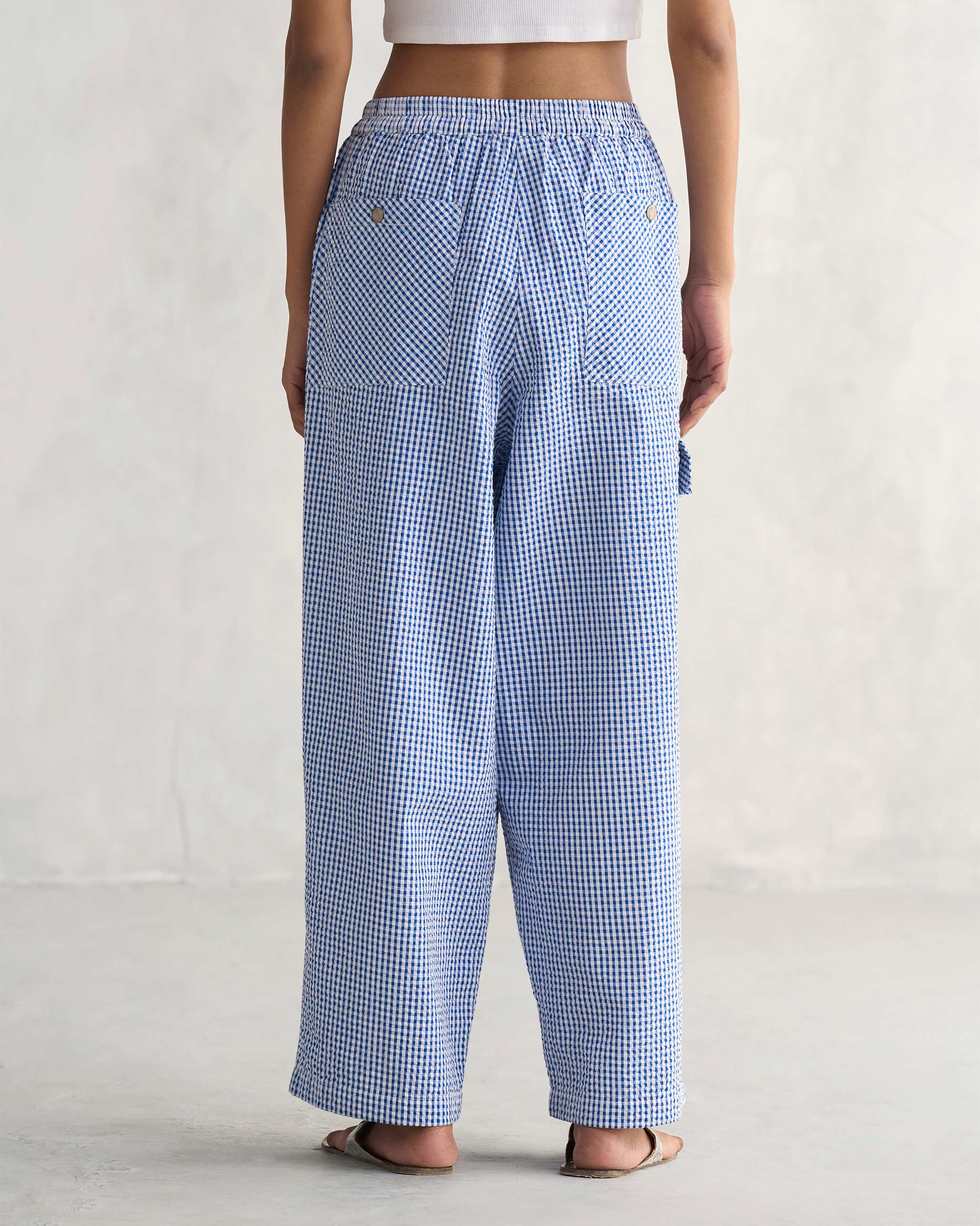 Jambiani Pants - Blue & White