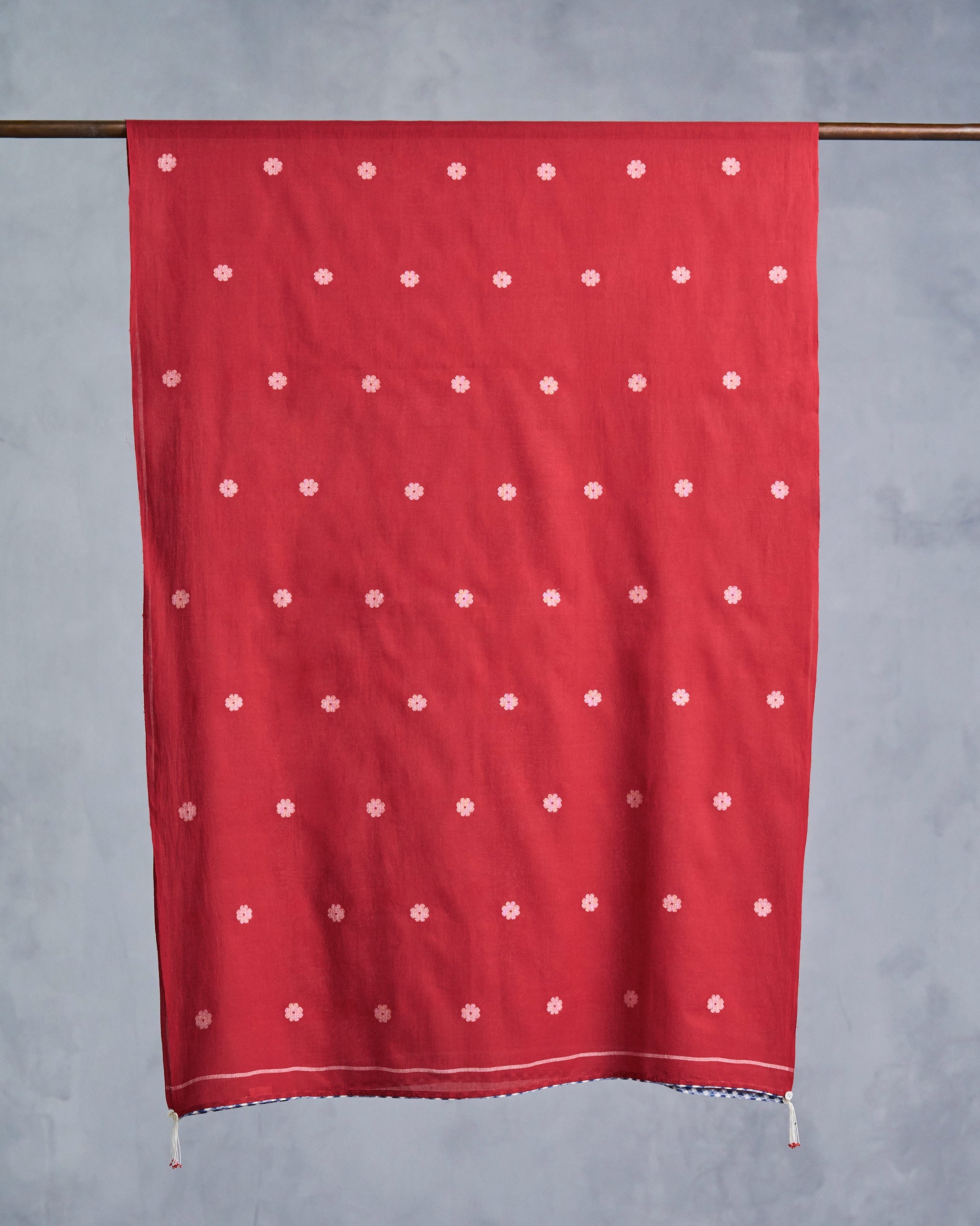 Sunshine Scarf - Red & White