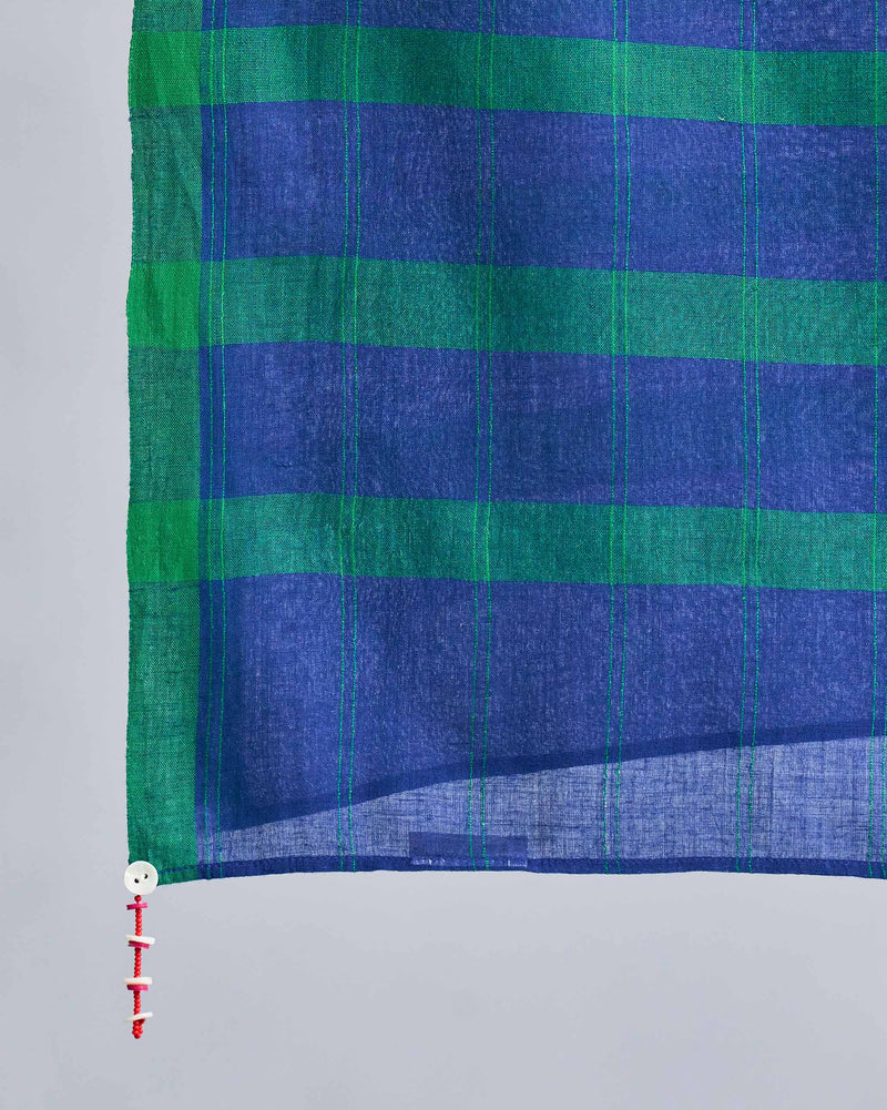 Carey Scarf - Navy & Green