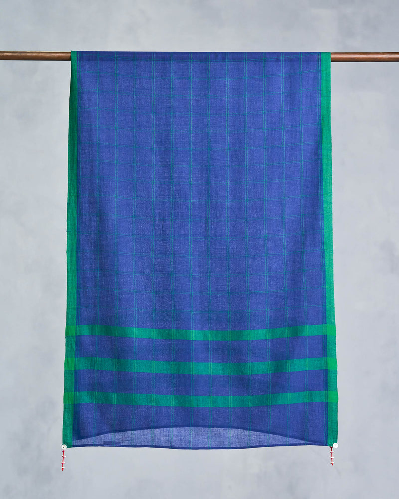 Carey Scarf - Navy & Green