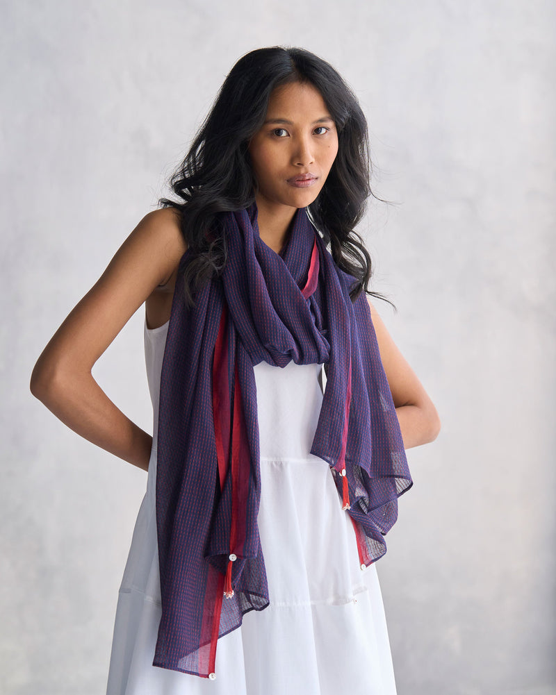 Raven Scarf - Navy