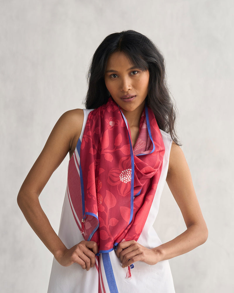 Roseate Scarf - Red