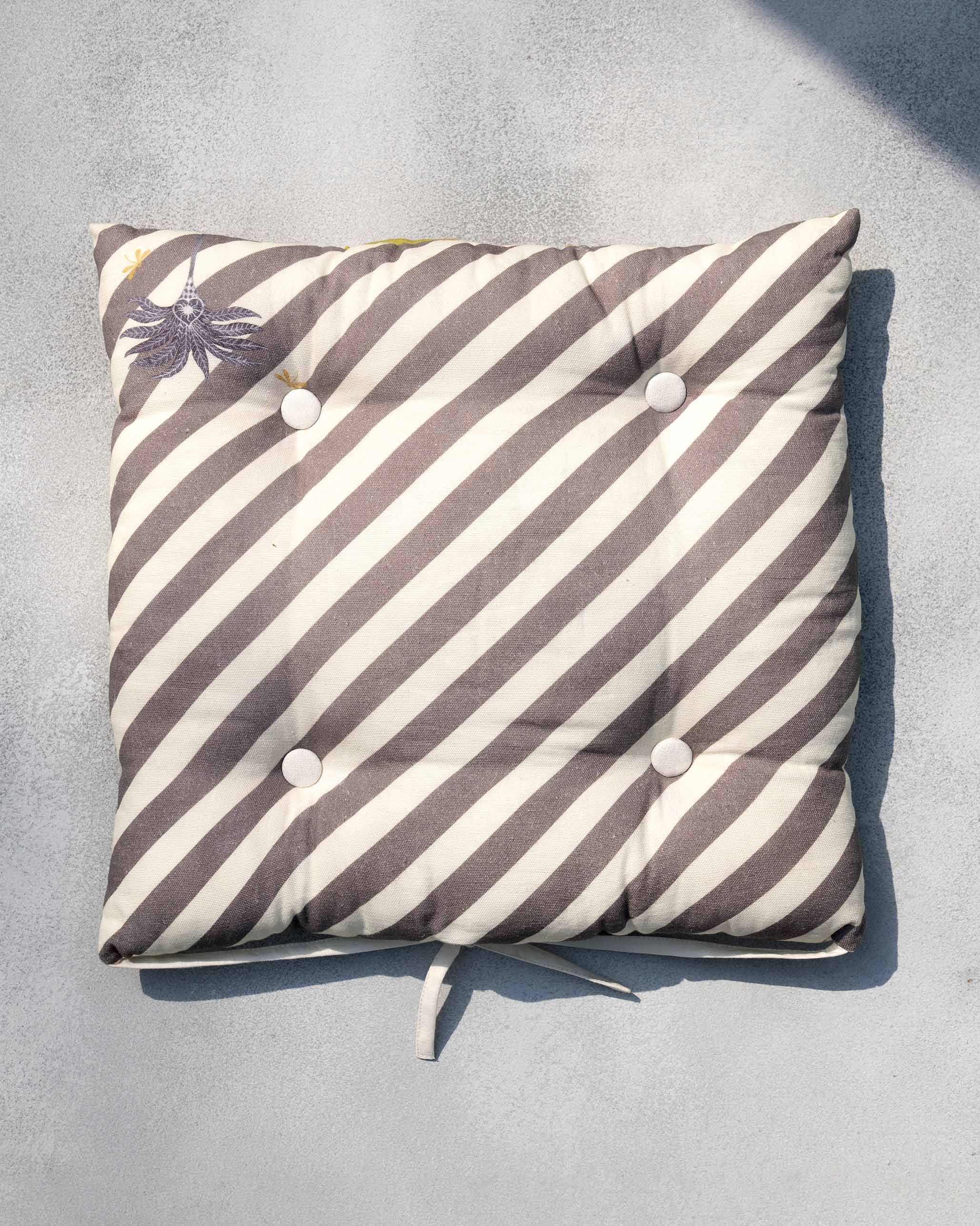 Striped Elle Chair Cushion