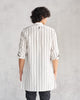 Panel Stripe Kurta - Ivory & Black