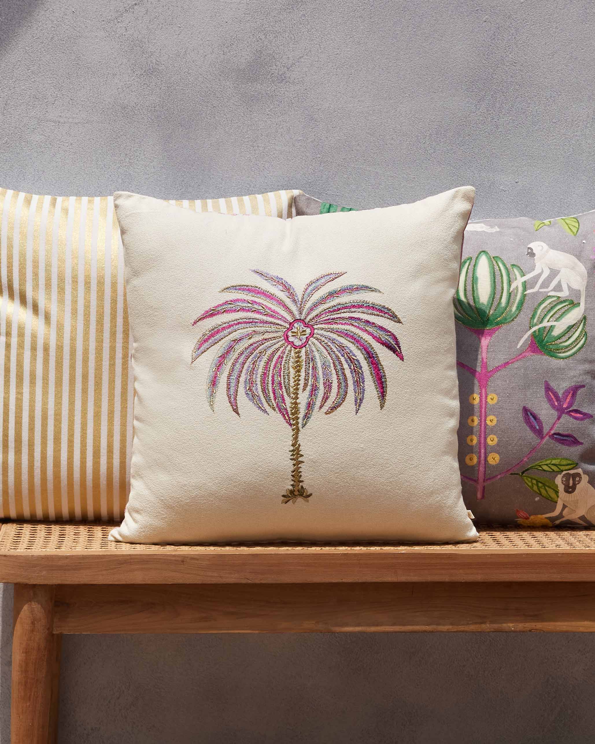 Zanzibar Palm Cushion Cover