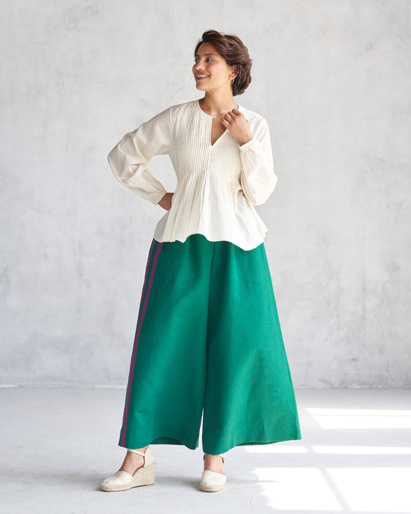 Shiro Pleated Top - Ivory