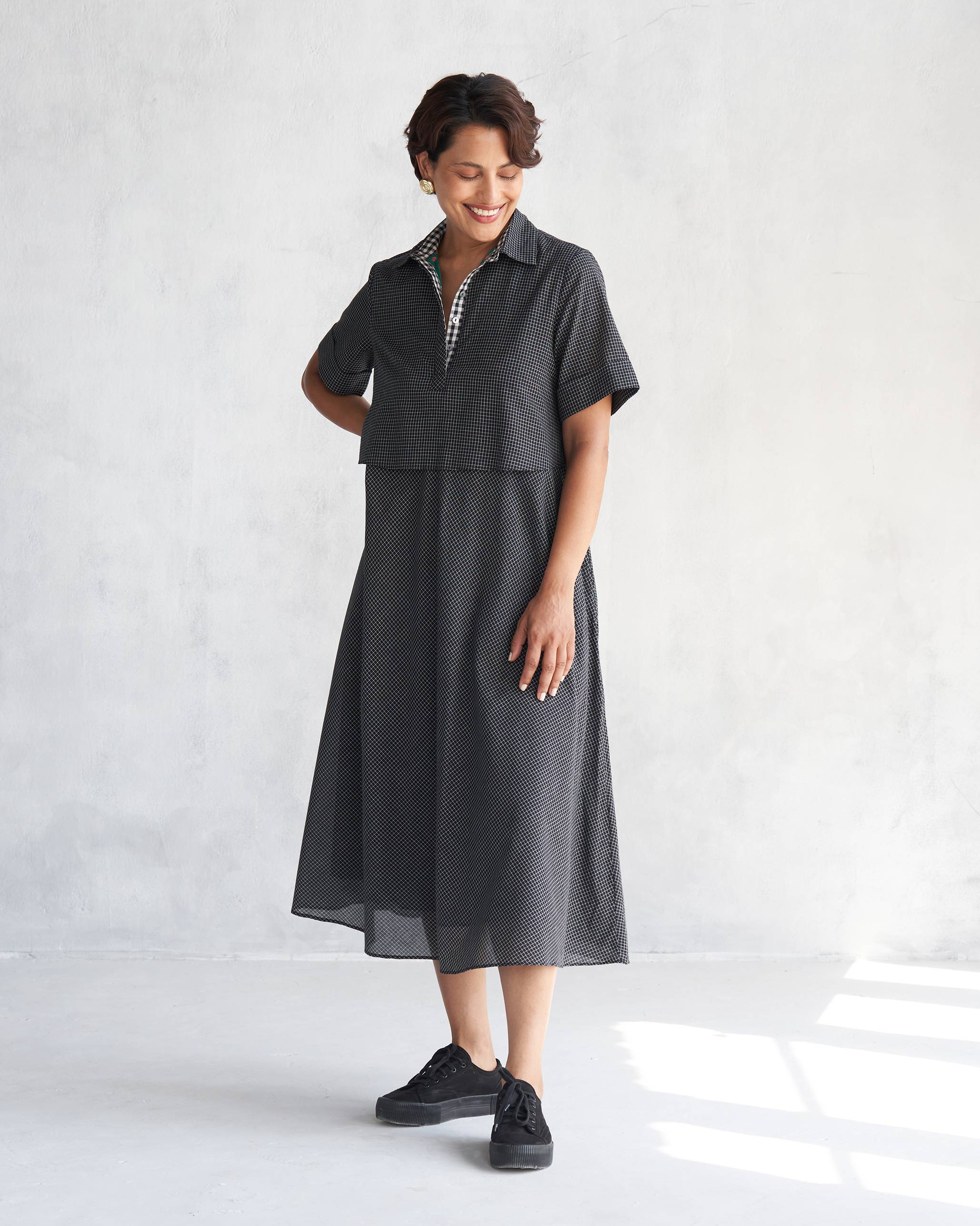 Kuro Shirt Dress - Black