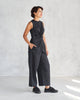 Front Knot Jumpsuit - Black