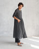 Pleated Waist Kurta - Black