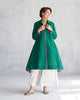 Midori High Low Kurta - Green