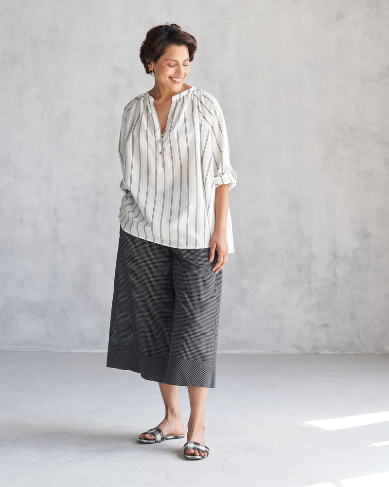 Picnic Culottes - Black & Ivory