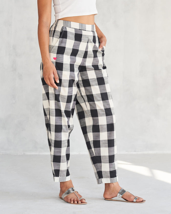 Midori Pants - Black & Ivory