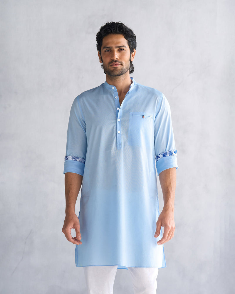 Pondicherry Kurta - Light Blue