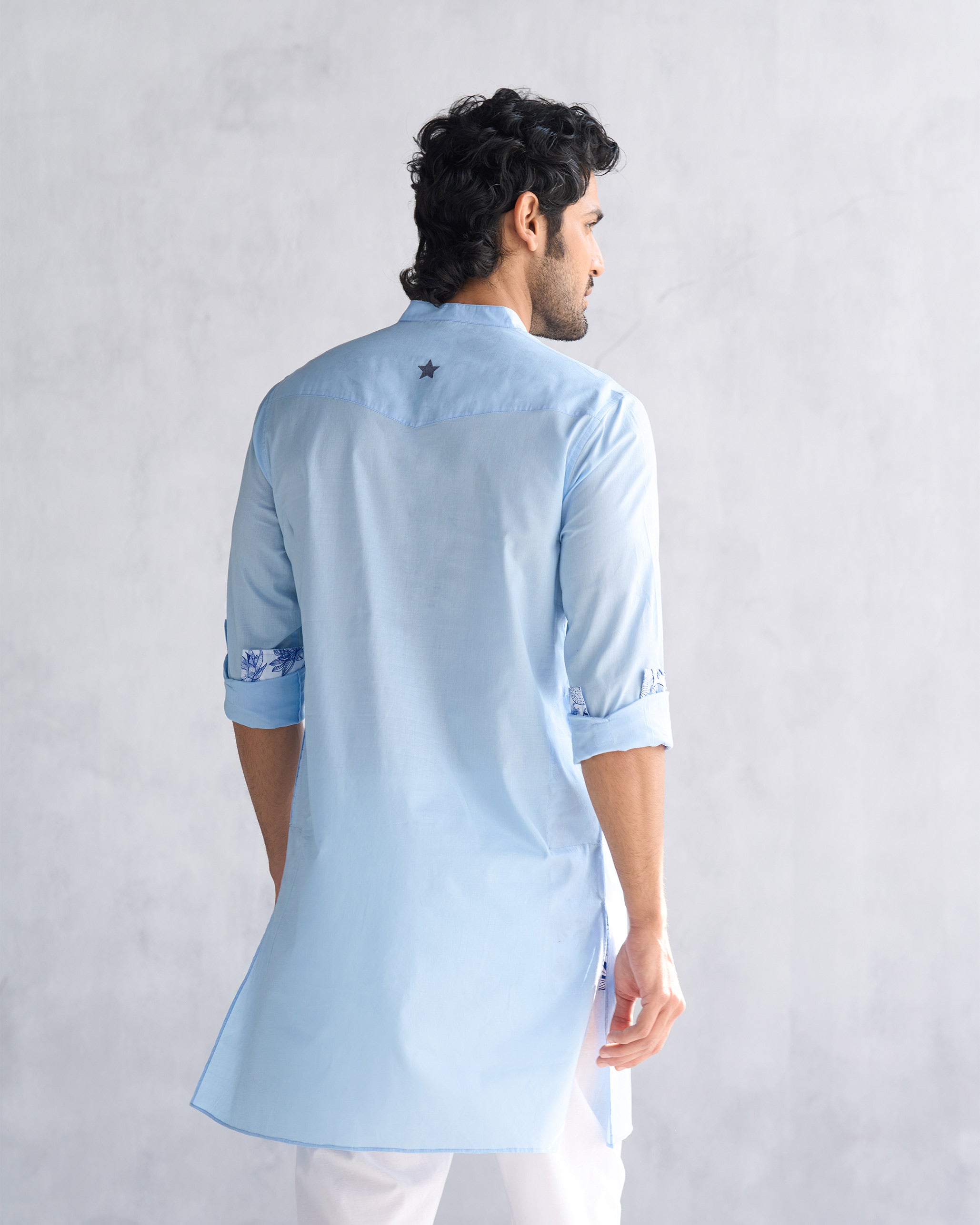 Pondicherry Kurta - Light Blue