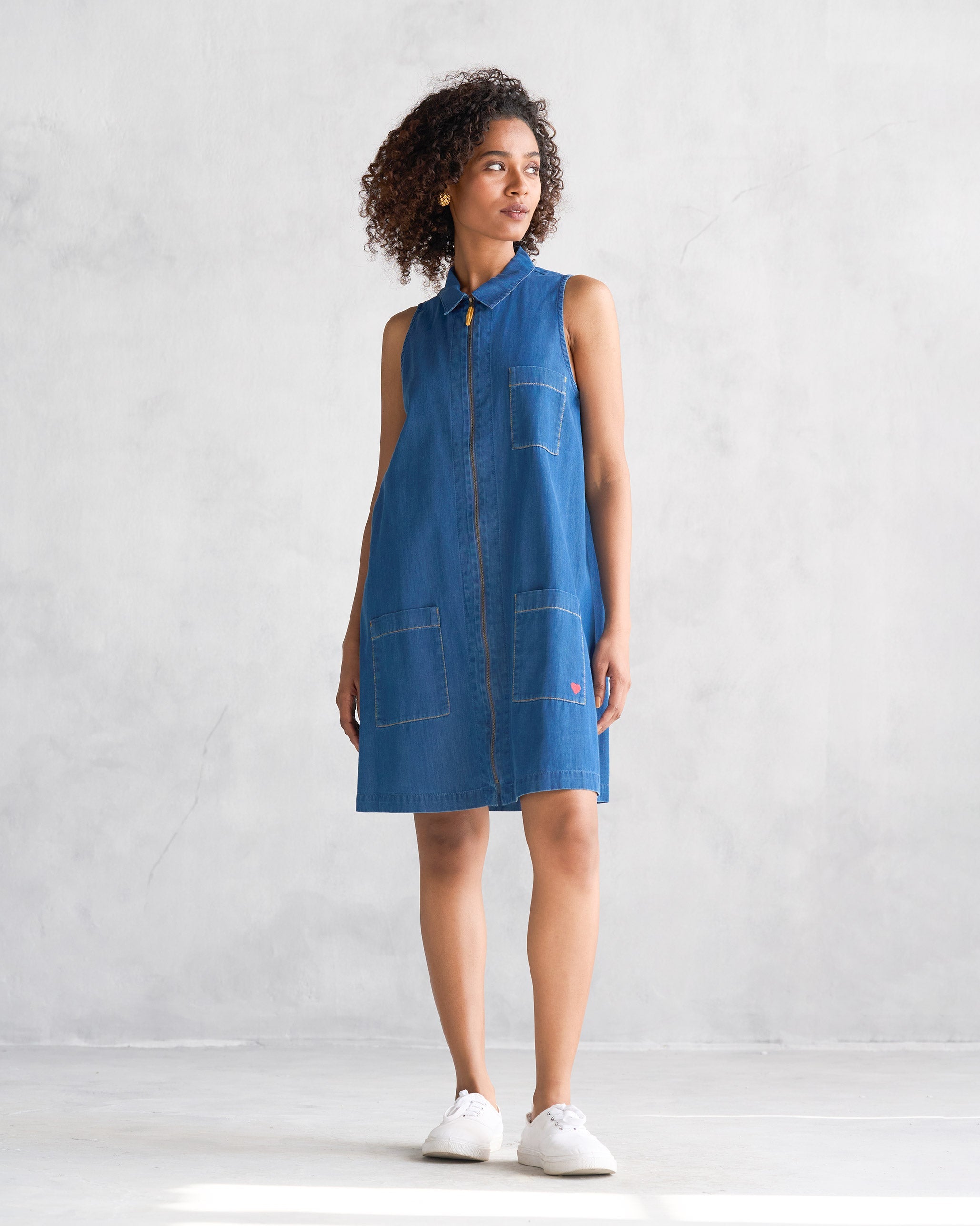 Aung Dress - Blue