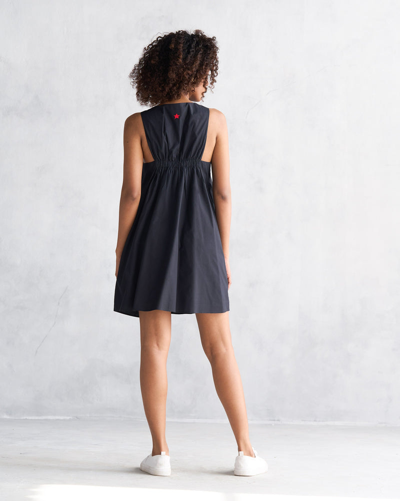 Short Racerback Dress - Black