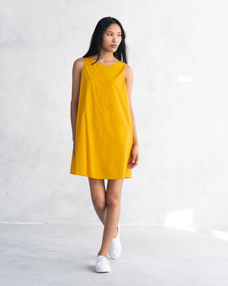 Short Racerback Dress - Ochre