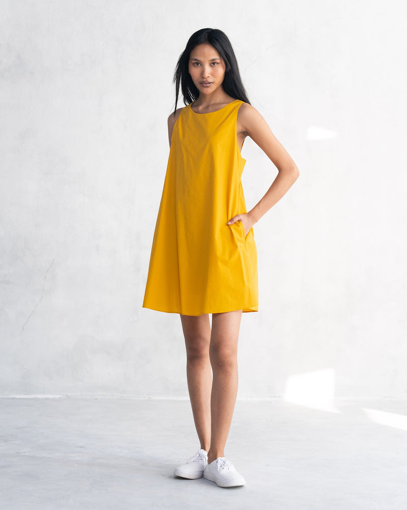 Short Racerback Dress - Ochre