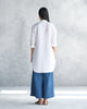 Basic Mid Length Kurta - White Seersucker