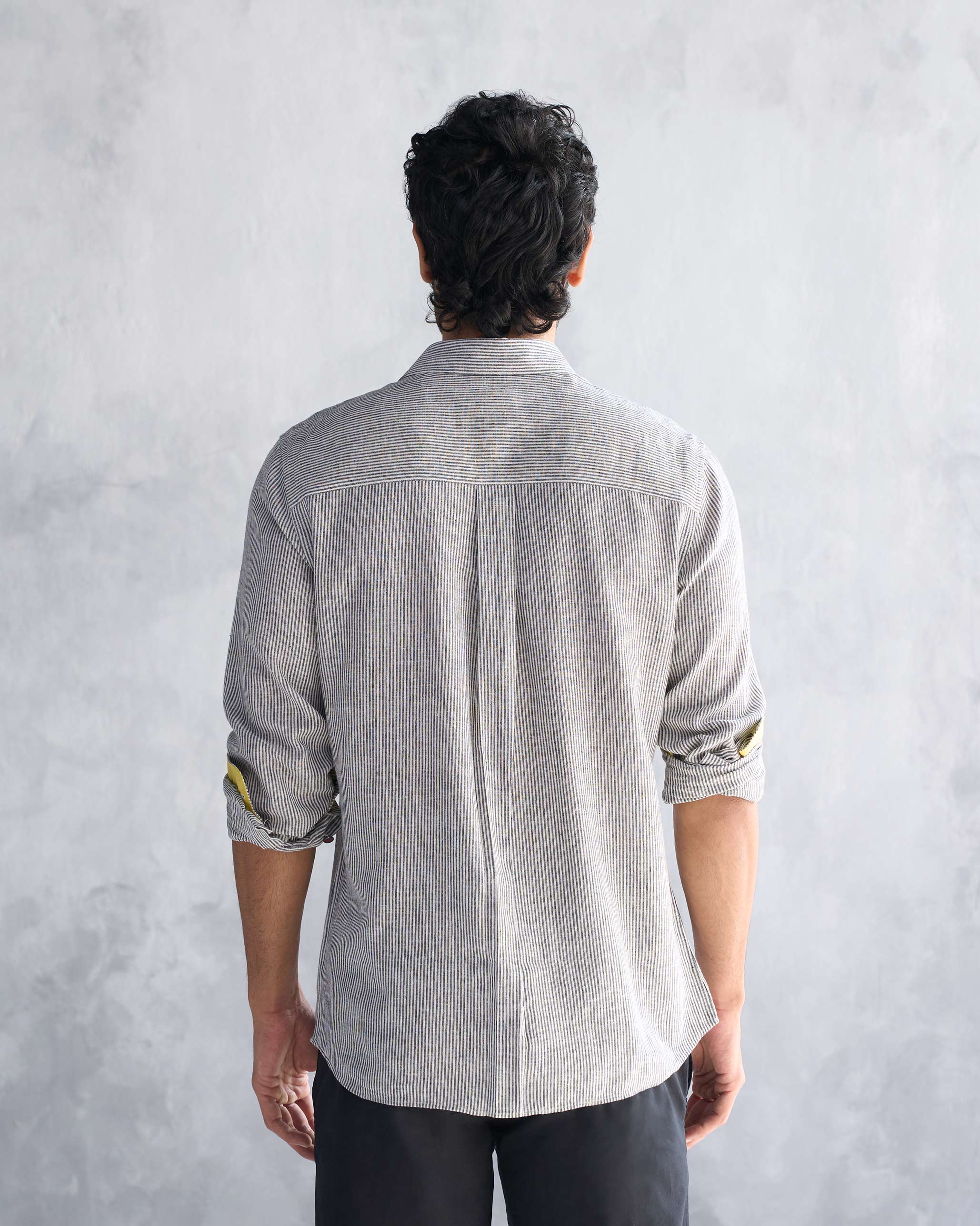 Classic Shirt - Charcoal Stripe