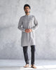 Pondicherry Kurta - Charcoal Stripe