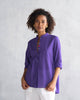 Mandarin Collar Top - Purple