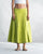 Pleated Flare Culottes - Lime