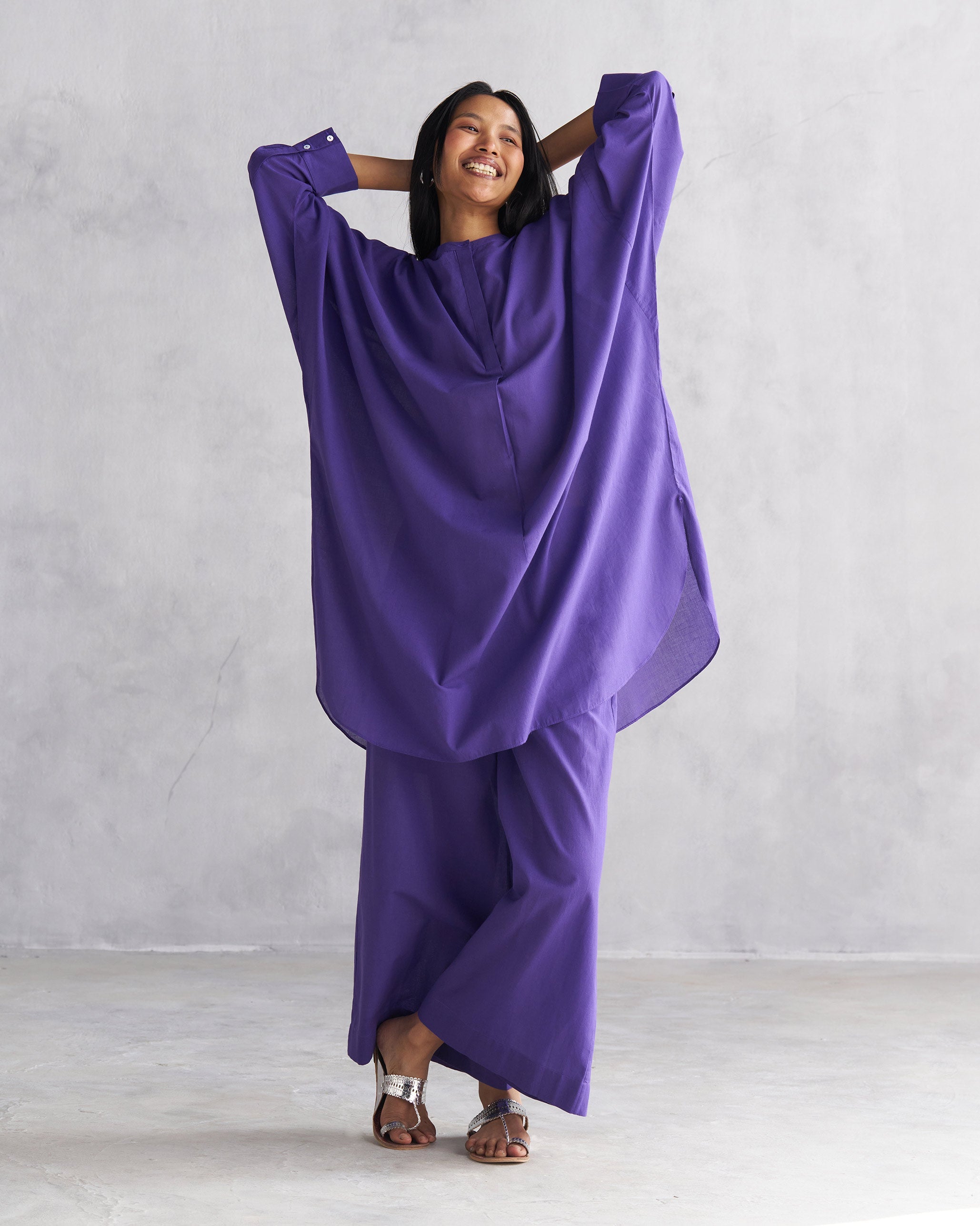 Lazy Sunday Tunic - Purple