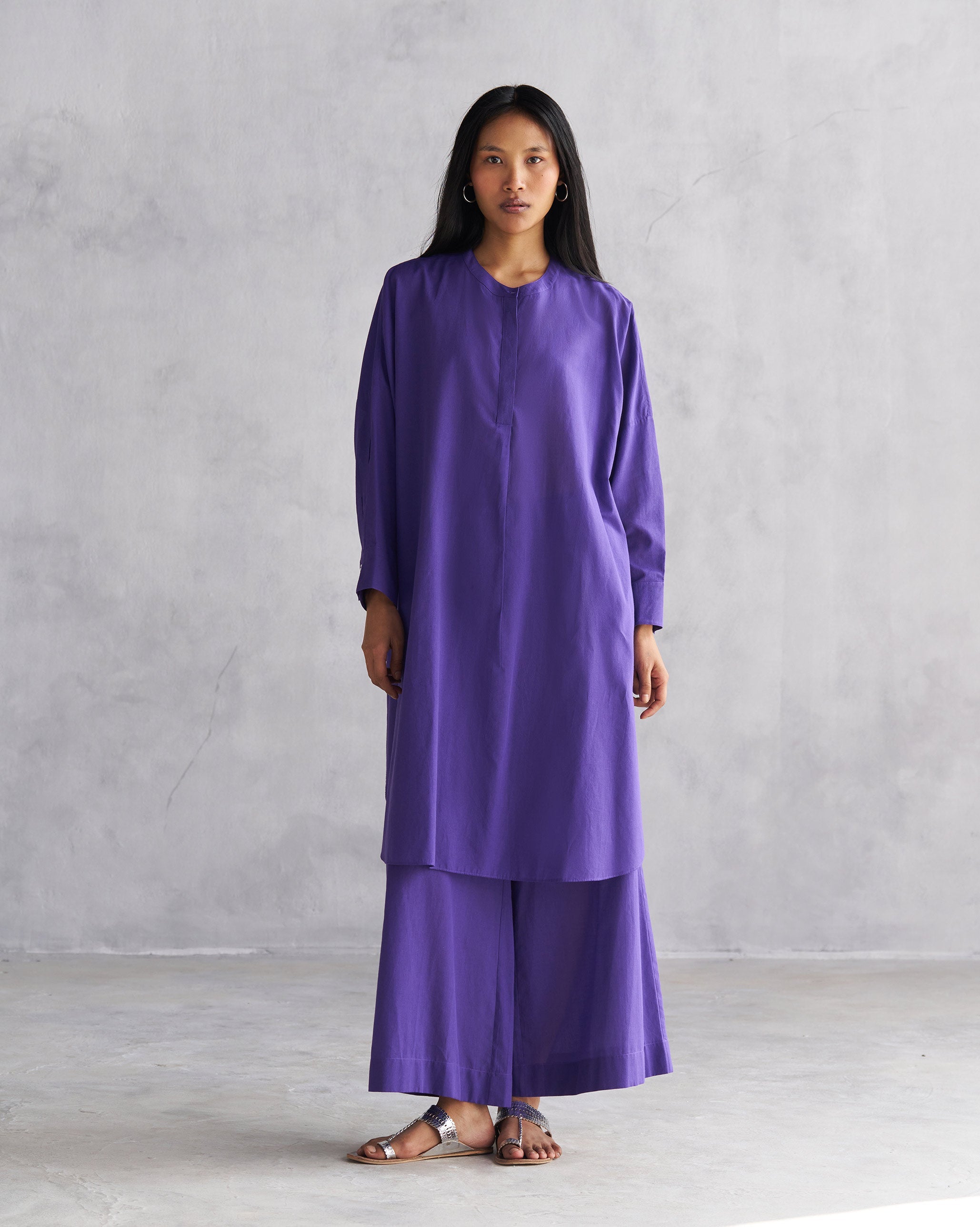 Lazy Sunday Tunic - Purple