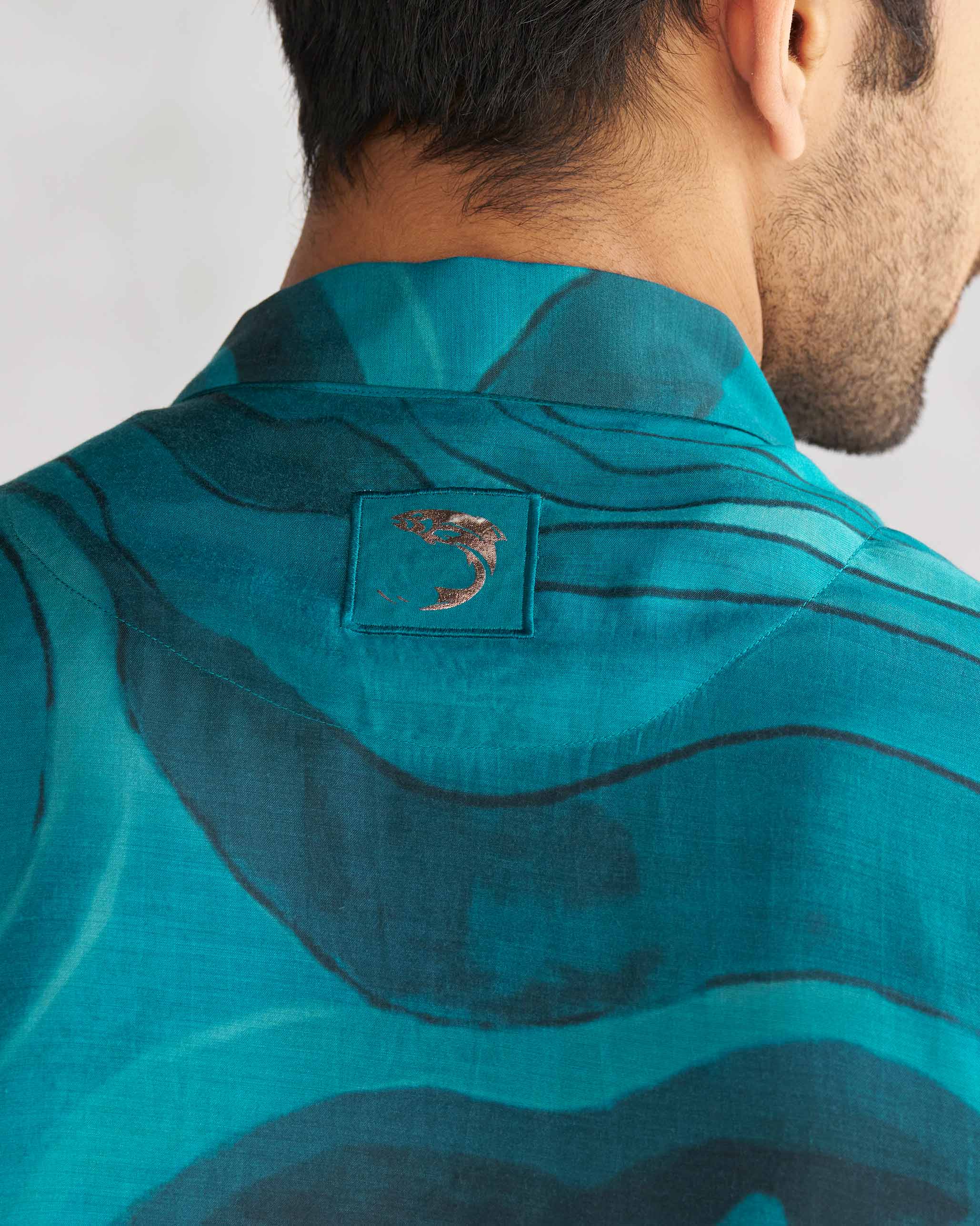 Mistari Shirt - Teal Tssxnb