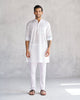 Pondicherry Kurta - White & Teal Tssxnb