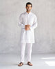 Pondicherry Kurta - White & Teal Tssxnb