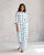 Boba Panelled Kurta - White & Teal Tssxnb