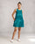 Short Racerback Dress - Teal Tssxnb