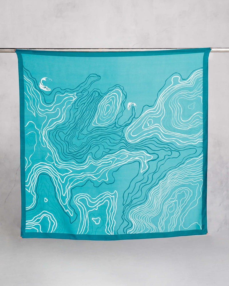 Contour Scarf - Teal TSSxNB