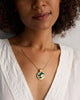 Gush Water Sign Charm - Aqua & Gold