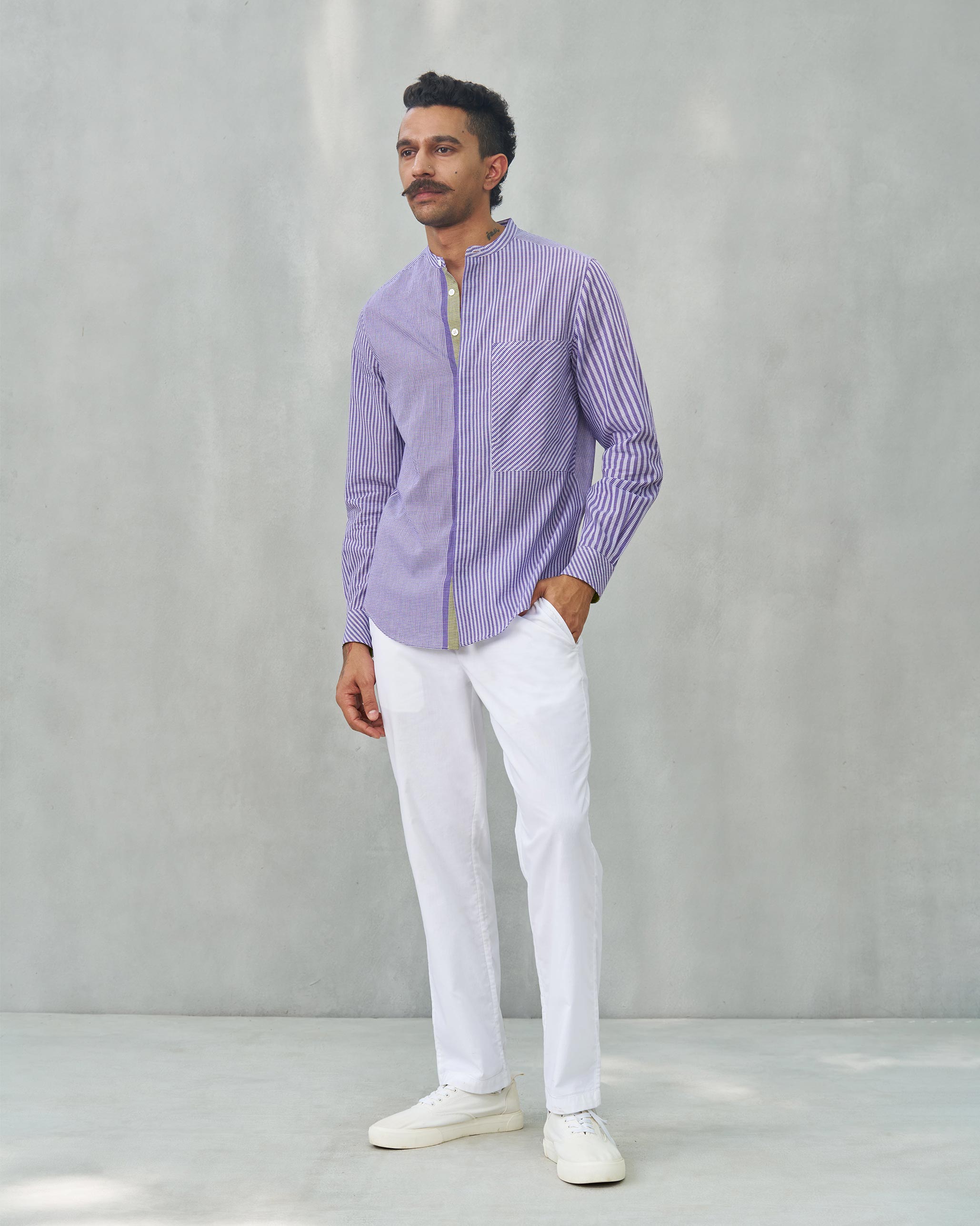 Summer Fridays Pocket Shirt - Purple