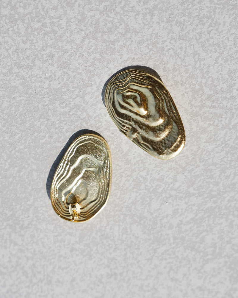 Tide Earrings - Brass