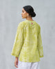 Fern Wrap Top - Lime & Ivory