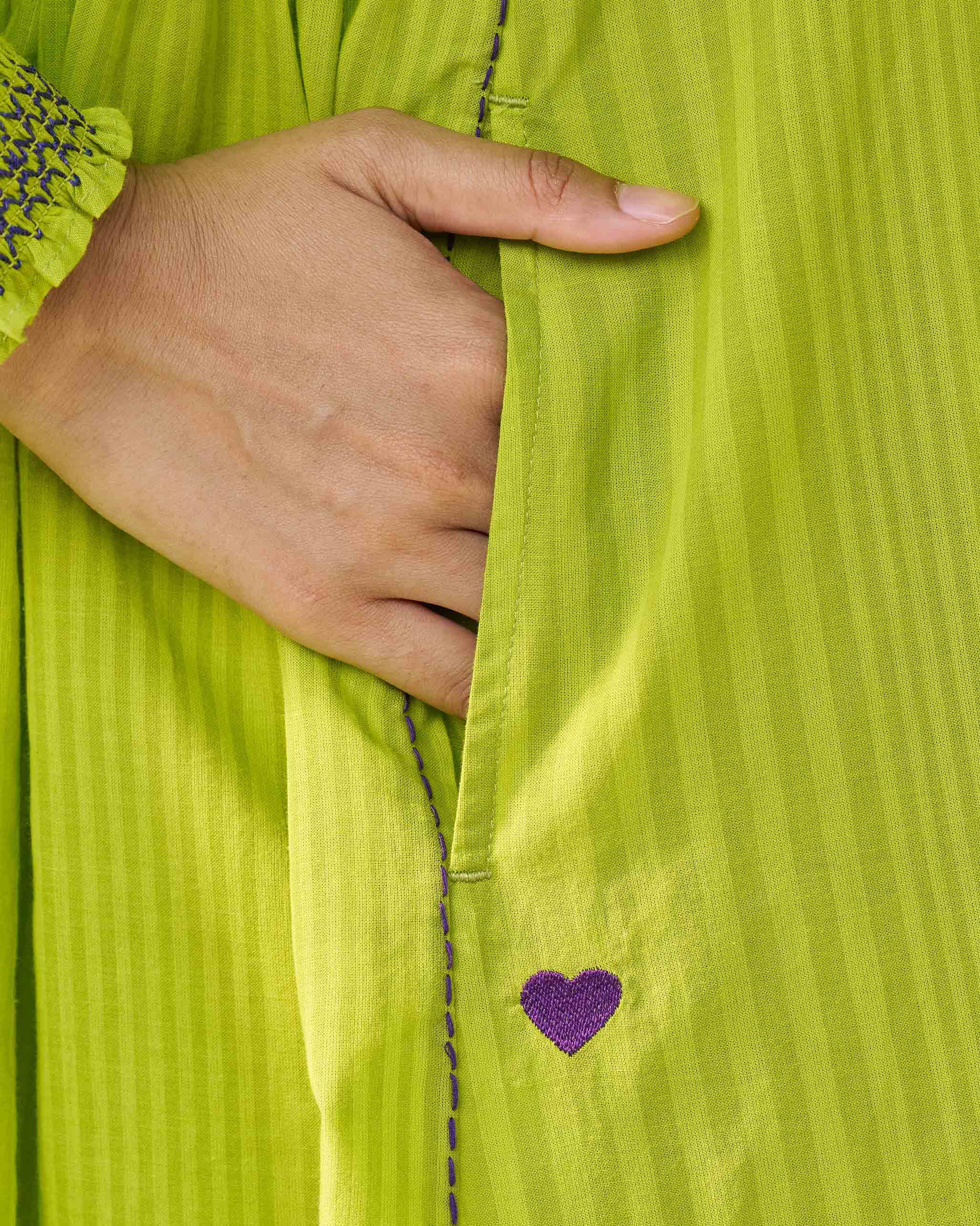 Tapered Dress - Lime