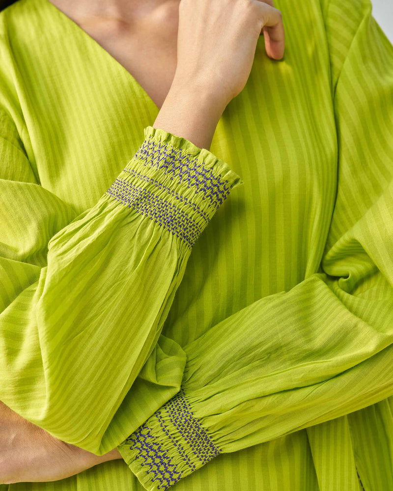 Tapered Dress - Lime