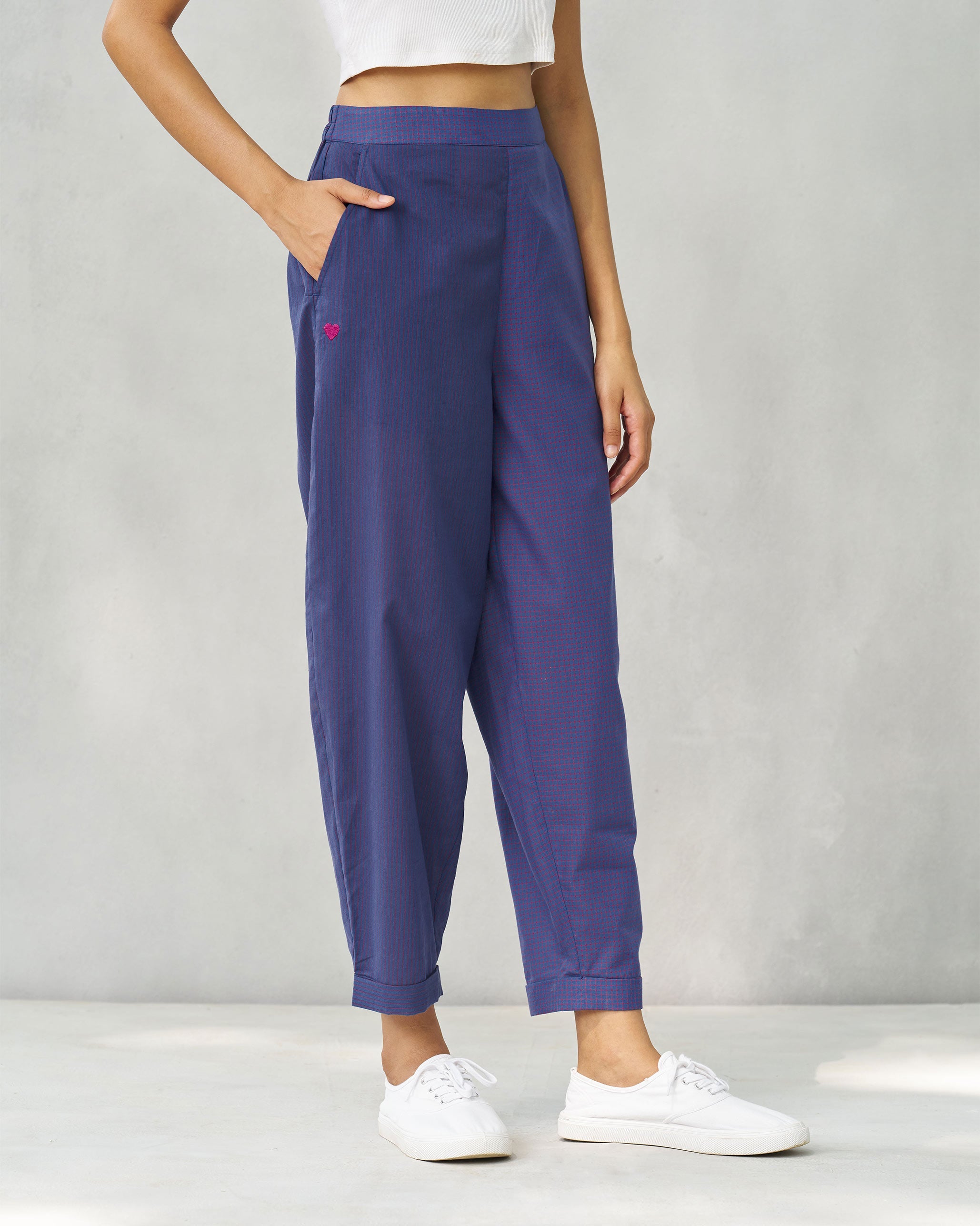 Midori Pants - Purple & Berry