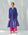 Peasant Kurta - Purple & Berry