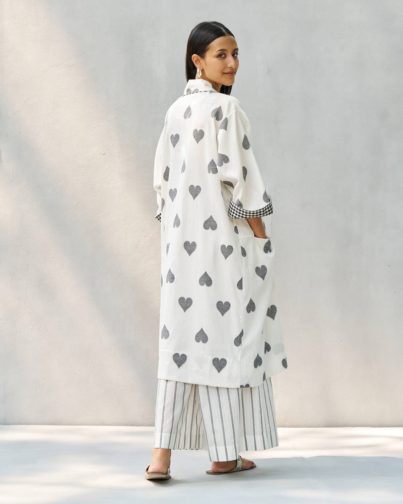 Longline Kimono - Ivory