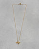 Dragonfly Charm with Chain - Gold