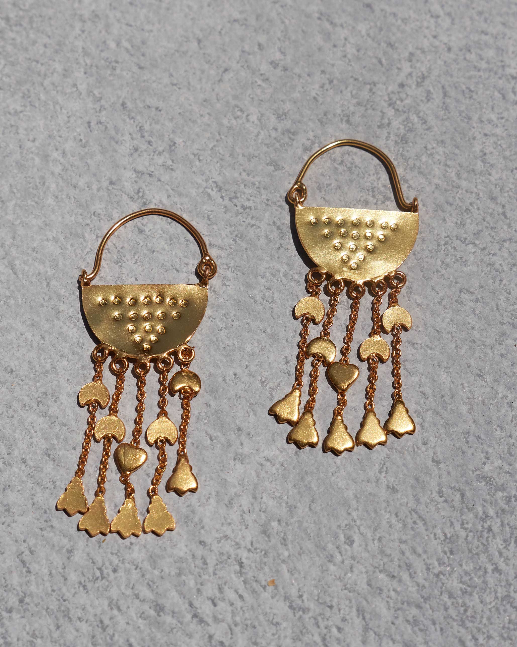 Jhil mil Earrings - Gold