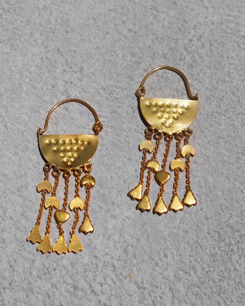 Jhil mil Earrings - Gold