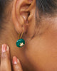 Aurora Onyx Earrings - Green