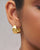 Seed Pod Small Hoops - Gold