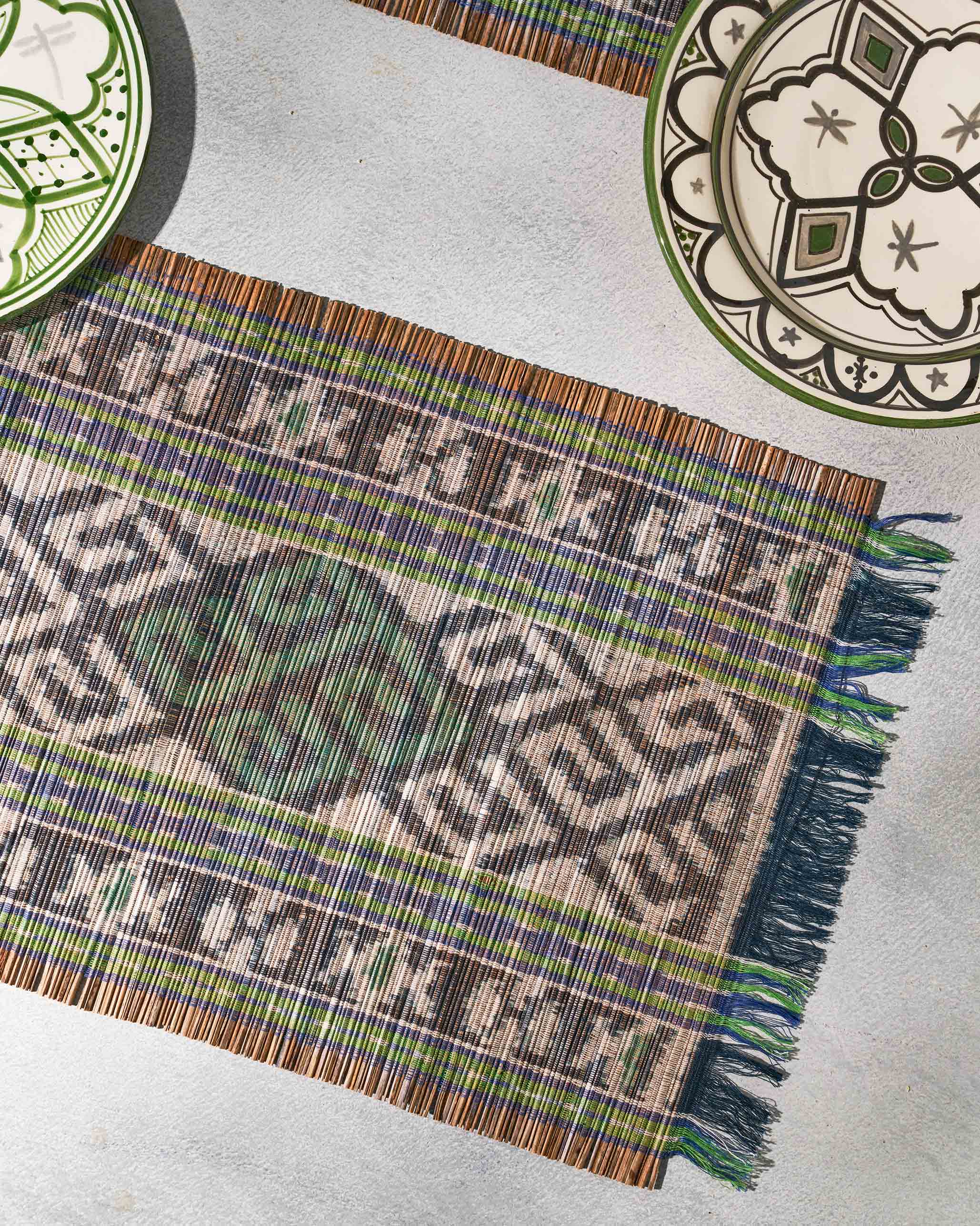 Sitara Ikat Placemat - Green